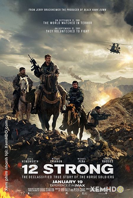 Banner Phim 12 Kỵ Binh Quả Cảm (12 Strong)