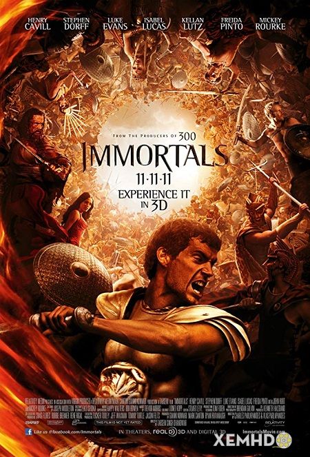 Banner Phim Chiến Binh Bất Tử (Immortals 3d)