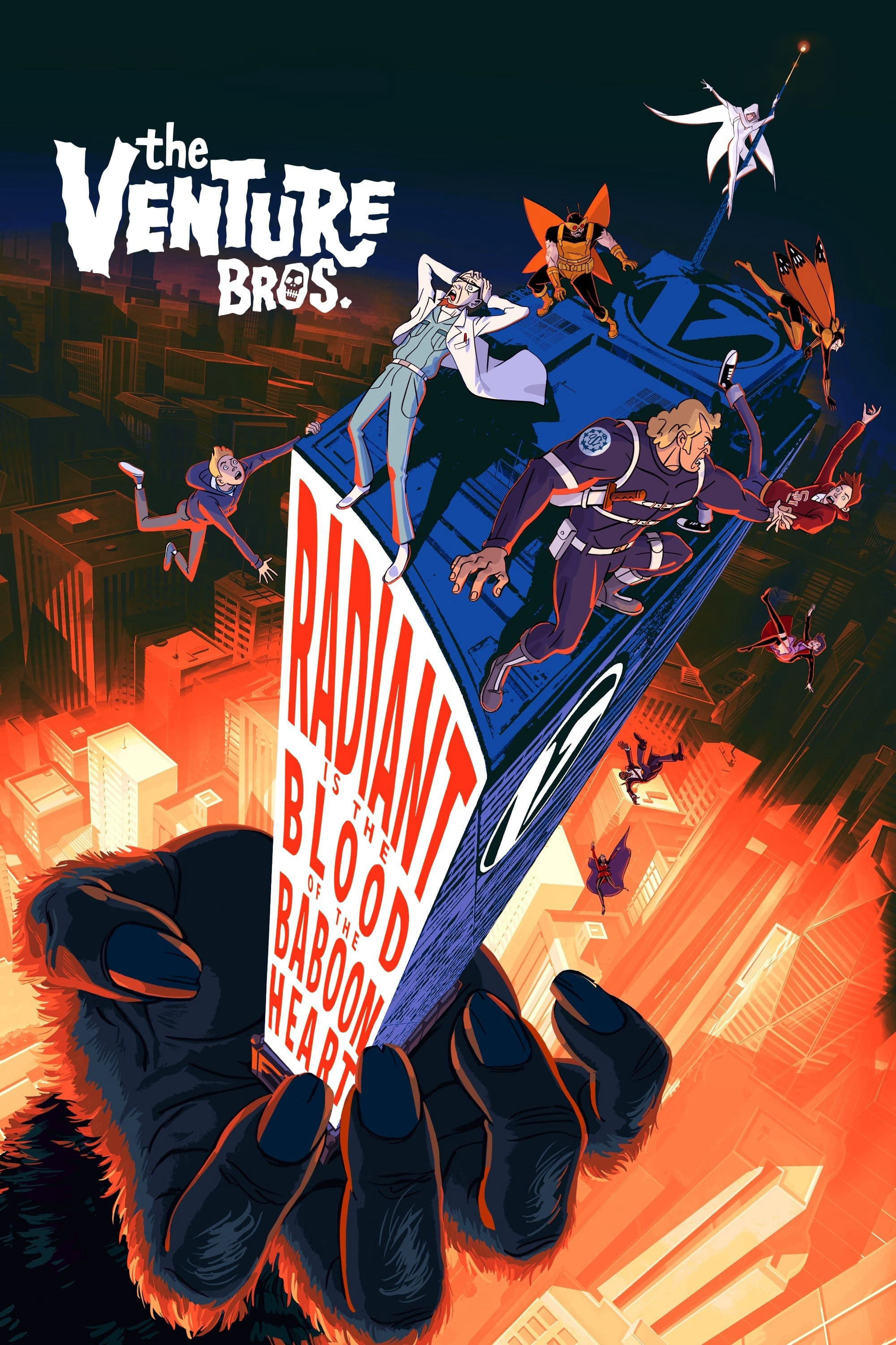 Poster Phim Anh Em Nhà Venture: Tự Hào Dòng Máu Khỉ Đầu Chó (The Venture Bros.: Radiant Is the Blood of the Baboon Heart)