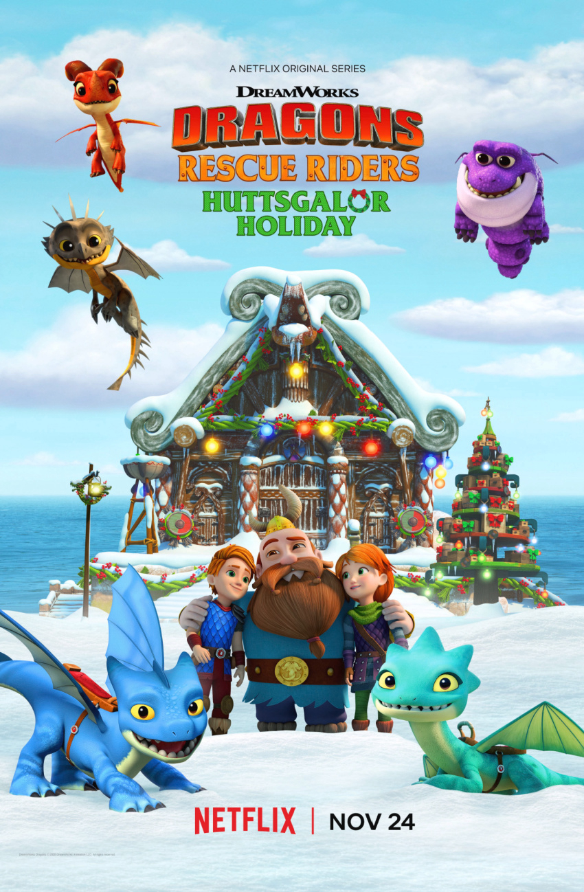 Poster Phim Biệt đội giải cứu rồng: Lễ hội ở Huttsgalor (Dragons: Rescue Riders: Huttsgalor Holiday)