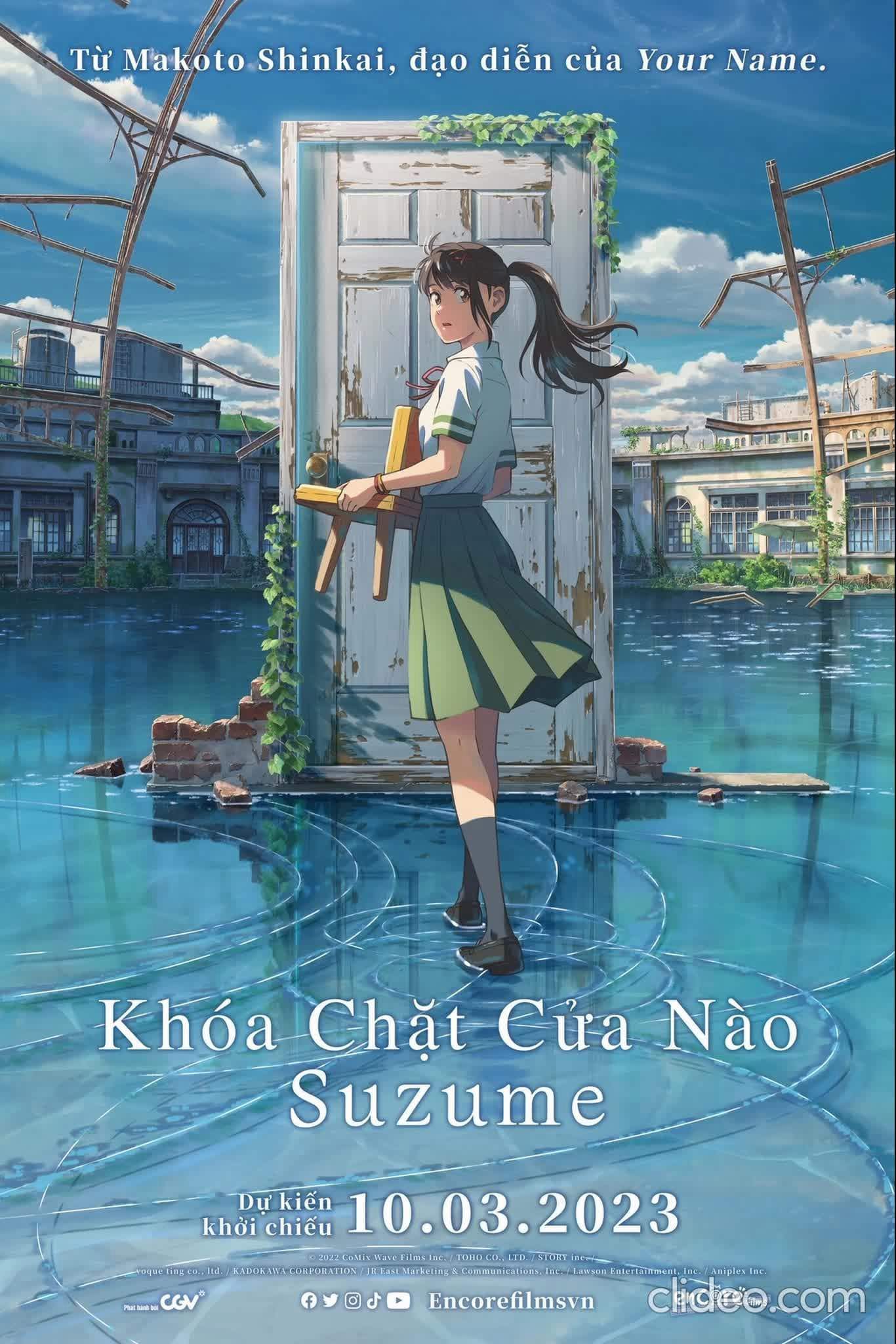 Poster Phim Khóa Chặt Cửa Nào Suzume (Suzume)