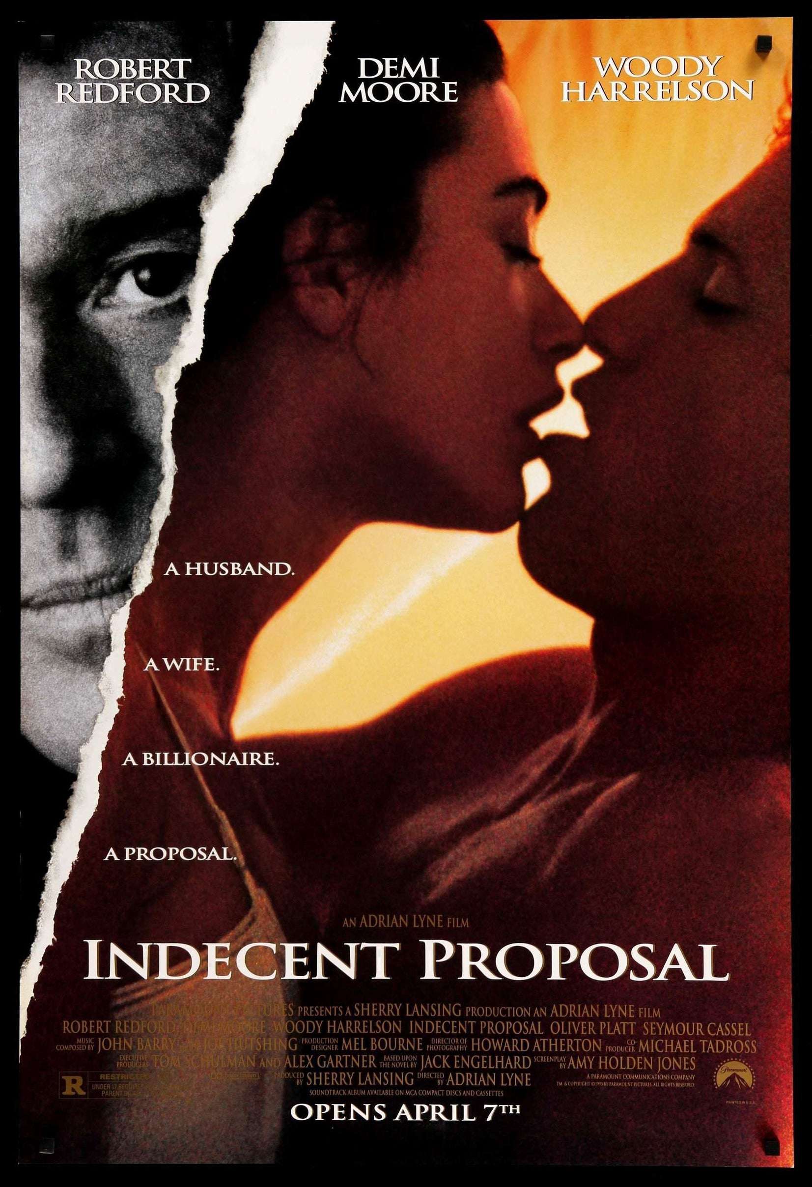 Poster Phim Lời đề nghị khiếm nhã (Indecent Proposal)