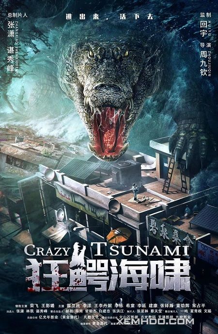 Xem Phim Biển Động Cá Sấu Điên (Crazy Tsunami)