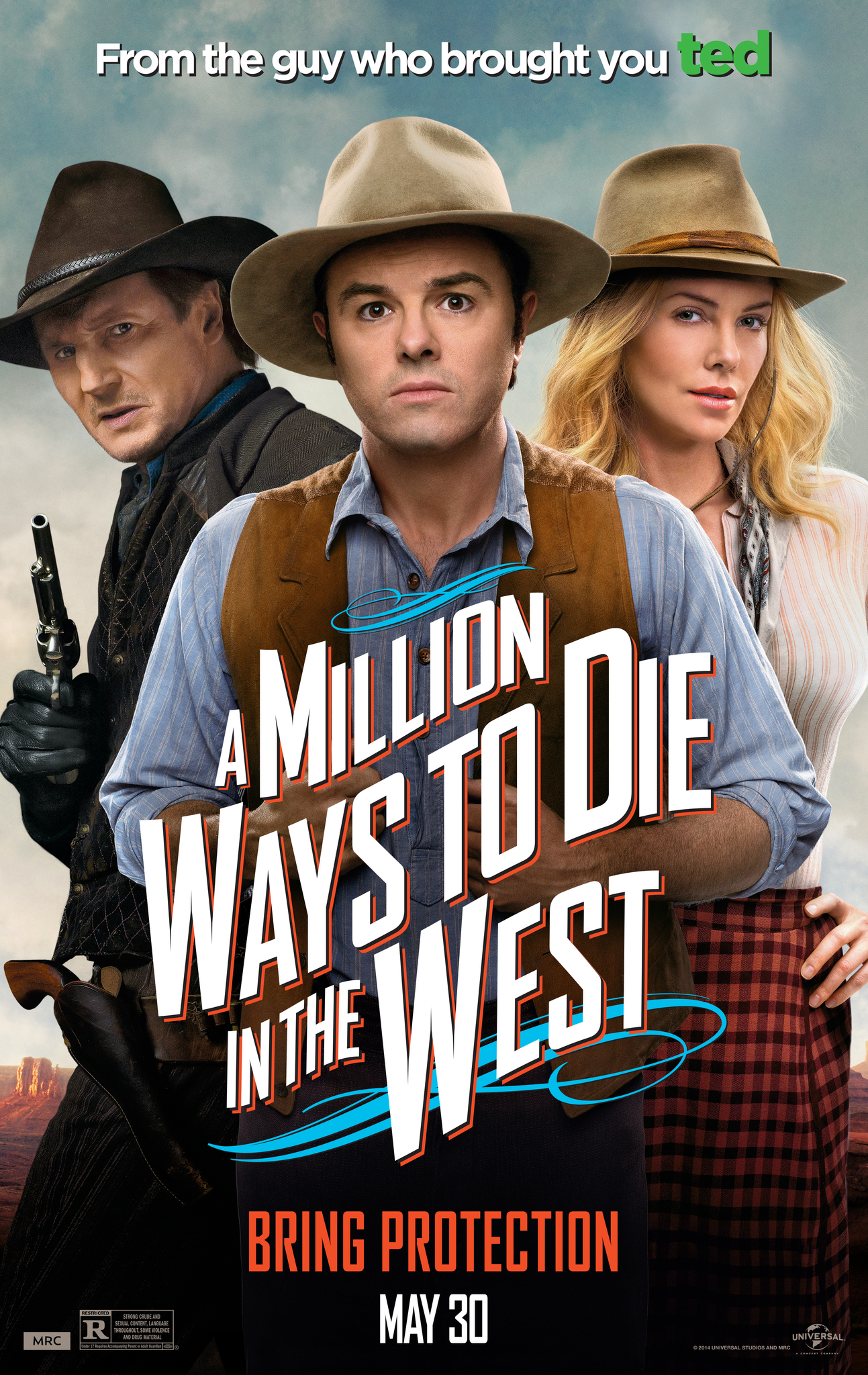 Xem Phim Triệu kiểu chết miền viễn Tây (A Million Ways to Die in the West)